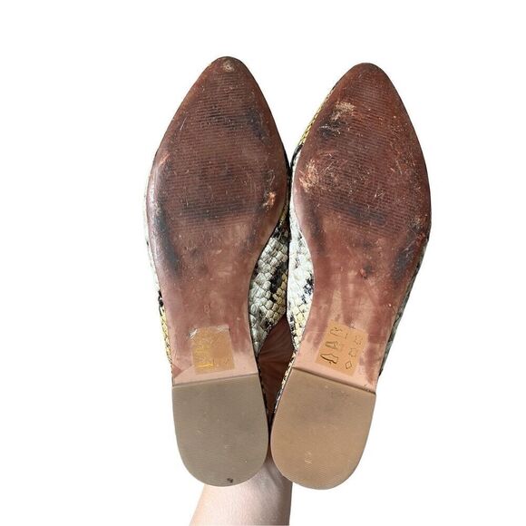 Madewell The Remi Mule in Snake Embossed Leather size 8 - Picture 7 of 8